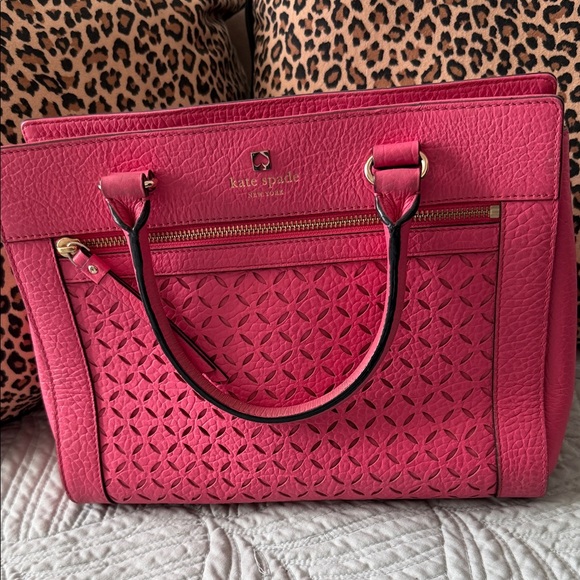Kate Spade Fuchsia Textured Tote - Picture 2 of 6